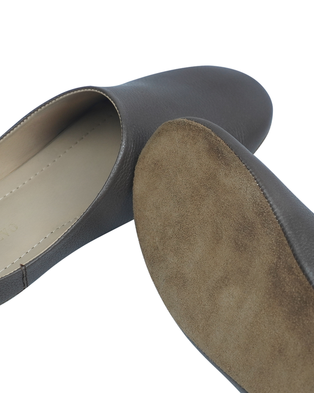 MAREVO Home Slippers Premium Leather – Brown Classic