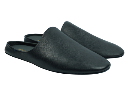 MAREVO Home Slippers Premium Leather – Blue Classic