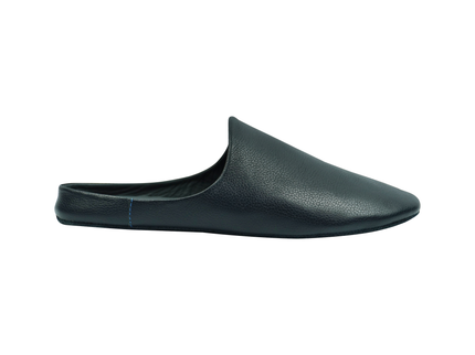 MAREVO Home Slippers Premium Leather – Blue Classic