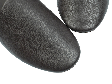 MAREVO Home Slippers Premium Leather – Brown Classic