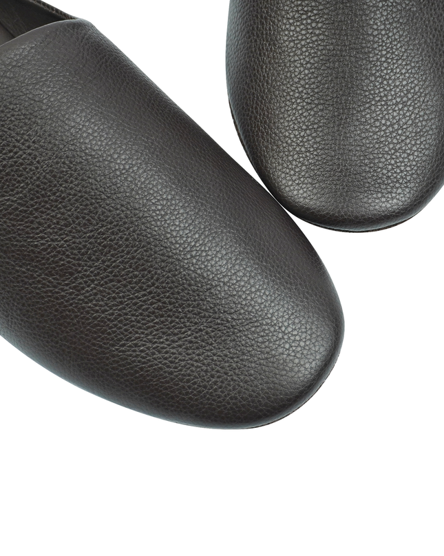 MAREVO Home Slippers Premium Leather – Brown Classic